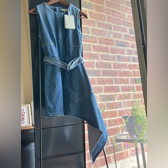 NEW Miss Sixty – Rochie Asymmetrical Denim Dress - Picture 14 of 14